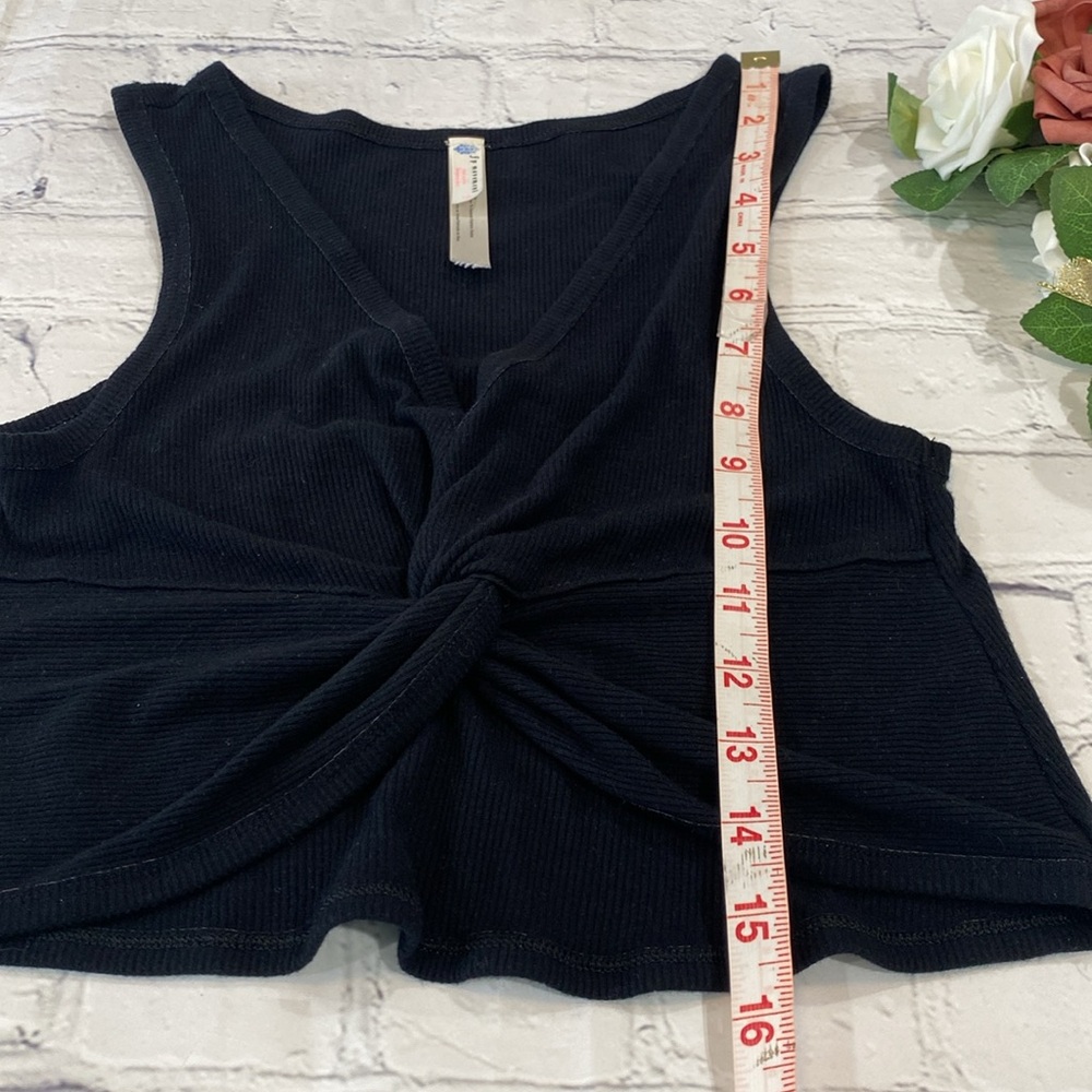 FP Movement by Free People Black Twist-Front Crop Top - Picture 14 of 14